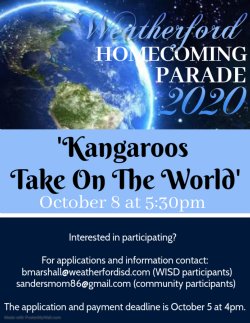 Homecoming parade flyer